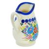 Polmedia Polish Pottery Creamer UNIKAT - Bouquet In Bloom Pattern Handmade in Boleslawiec Poland + Certificate of Authenticity view 3