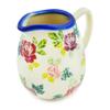 Polmedia Polish Pottery Creamer - Vintage Rose Pattern Handmade in Boleslawiec Poland + Certificate of Authenticity view 1