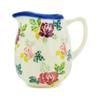 Polmedia Polish Pottery Creamer - Vintage Rose Pattern Handmade in Boleslawiec Poland + Certificate of Authenticity view 3