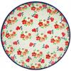 Polmedia Polish Pottery Dinner Plate UNIKAT - Pink Divinity Pattern Handmade in Boleslawiec Poland by Ceramika Artystyczna + Certificate of Authenticity view 1
