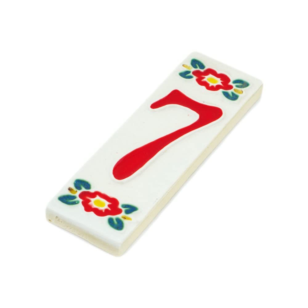 Number 7 in Red Design made in Poland