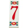 Number 7 in Red Design made in Poland view 2