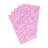 Caspari Fretwork Paper Guest Towel Napkins in Fuchsia, Two Packs of 15 view 3