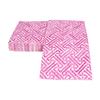 Caspari Fretwork Paper Guest Towel Napkins in Fuchsia, Two Packs of 15 view 4