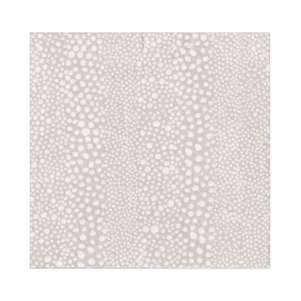 Caspari Pebble Paper Linen Luncheon Napkins in Grey, Two Packs of 15