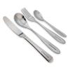 Valtcan Titanium Grade 1 Dinnerware 4 Piece Set Fork Spoon Knife Teaspoon Kitchen Flatware Long Dinner Full Size Silverware Utensils view 4