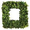 MY SWANKY HOME Square 16in English Boxwood Wreath Topiary Greenery Natural Classic Hanging Door view 1