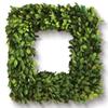 MY SWANKY HOME Square 16in English Boxwood Wreath Topiary Greenery Natural Classic Hanging Door view 4