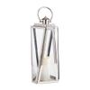 MY SWANKY HOME Elegant Tall Faceted Silver Nautical Candle Lantern Chrome Outdoor Safe Handle view 1