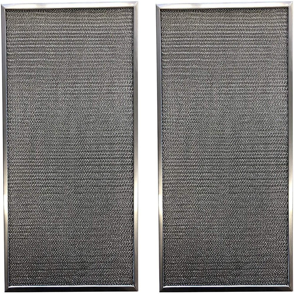 Replacement Aluminum Pre/Post Filter- 12-3/8 x 15-7/8 x 3/8 - Compatible with Honeywell Air Cleaner Models F300E1019, F300A1620, F50F1073 - (2-Pack)