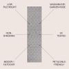 JONATHAN Y Moroccan Trellis Indoor Outdoor Runner Rug 2X10 Gray/Cream, Madaba for Backyard, Patio, Porch, Easy-Cleaning, High Traffic, Pet-Friendly, Non-Shedding (SMB114A-210) view 2