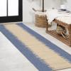 JONATHAN Y Modern Strie' Indoor Outdoor Runner Rug 2X10 Blue/Beige, Tavira for Backyard, Patio, Porch, Easy-Cleaning, High Traffic, Pet-Friendly, Non-Shedding (SMB113A-210) view 1