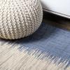 JONATHAN Y Modern Strie' Indoor Outdoor Runner Rug 2X10 Blue/Beige, Tavira for Backyard, Patio, Porch, Easy-Cleaning, High Traffic, Pet-Friendly, Non-Shedding (SMB113A-210) view 4