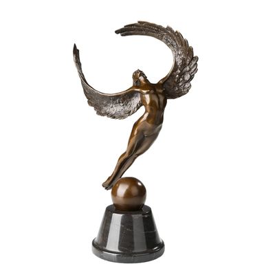 NILEEBUKER Bronze Angel Statue Antique Sculpture Art Gorgeous Home Decor Gift, 15 Inches