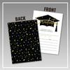 25- Gold & Black Graduation Party Invitations with Envelopes for 2024 College, High School, University Grad Celebration or Announcement- Invite Cards Fill In Style- Party Decorations Supplies view 3