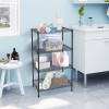 BNSPLY 4 Tier Wire Shelving Unit, Height Adjustable Wire Shelves with NSF Certified, Metal Storage Rack Shelf Unit for Kitchen, Laundry, Bathroom, Pantry, Closet (12" D x 19.7" W x 31.5" H, Black) view 2