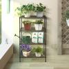 BNSPLY 4 Tier Wire Shelving Unit, Height Adjustable Wire Shelves with NSF Certified, Metal Storage Rack Shelf Unit for Kitchen, Laundry, Bathroom, Pantry, Closet (12" D x 19.7" W x 31.5" H, Black) view 4