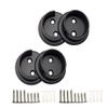 QCAA Heavy Duty Solid Metal Closet Rod Socket Set, 1-3/8'', Oil-Rubbed Bronze, 2 Pair, Made In Taiwan view 1