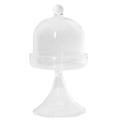 1set Transparent Dessert Tray with Handle Decorative Cake Plate for Household Use Dustproof Cover for Cake and Pastry Multi-Function Food Storage Accessory