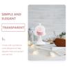 1set Transparent Dessert Tray with Handle Decorative Cake Plate for Household Use Dustproof Cover for Cake and Pastry Multi-Function Food Storage Accessory view 2