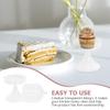 1set Transparent Dessert Tray with Handle Decorative Cake Plate for Household Use Dustproof Cover for Cake and Pastry Multi-Function Food Storage Accessory view 3