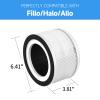 GoKBNY 2-Pack Fillo/Halo/Allo Replacement Filter Compatible with Fillo/Halo/Allo Purifier, 3-in-1 Filtration Filters view 3