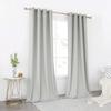 KEQIAOSUOCAI Blackout Curtains 120 Inches Long for Living Room - Room Darkening Thermal Insulated Grommet Extra Long Curtains Drapes for Bedroom, 2 Panels, Light Gray, 52W x 120L view 2