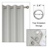KEQIAOSUOCAI Blackout Curtains 120 Inches Long for Living Room - Room Darkening Thermal Insulated Grommet Extra Long Curtains Drapes for Bedroom, 2 Panels, Light Gray, 52W x 120L view 3