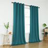 KEQIAOSUOCAI Teal Curtains 120 Inches Long for Living Room - Room Darkening Thermal Insulated Grommet Extra Long Curtains Drapes for Bedroom, 2 Panels, Teal, 52W x 120L view 2