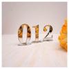 GBNHGYP Numbers 1-10/1-20 Pedestal Table Number Set, Wedding Birthday Party Table Cards, Wedding Decor Number Holder (Color : Silver-Number 1-20, Size : 8cm Height) view 1