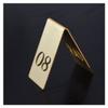 GBNHGYP 1pcs Double Sided Digital Brass Table Number, Restaurant Bar Party Table Decoration, Wedding Metal Table Number Seat Card Direction Sign (Color : Number 8) view 1