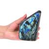 AMOYSTONE Decorative Stone Natural Labradorite Polished Rock Slab Crystal Aura Healing Reiki Home Decor Large 1.3-1.7 LBS view 1