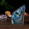AMOYSTONE Decorative Stone Natural Labradorite Polished Rock Slab Crystal Aura Healing Reiki Home Decor Large 1.3-1.7 LBS view 4