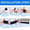 32.8 Feet Under Sofa Toy Blocker,Adjustable Gap Bumper,Sectional Connectors for Sliding Sofas,Bumper Guard for Avoid Things Sliding Under Couch & Furniture(Include 19.6" Adhesive Mounting Strap) view 3