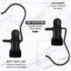 100 Pieces Boot Hangers for Closet Laundry Hooks Hanging Clips Boot Hangers Holder Travel Home Space Saving for Clothes Hats Towels Single Organizer Clamps(Electrophoresis Black) view 2