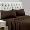 RV Short King Size Sheet Set-4 Piece Premium Sheet Set fits mattress upto 18 Inch Deep Pocket Fitted Sheets-1800 Ultra-Soft Microfiber RV Short King 72 x 75 Sheets Sets-Wrinkle Free Chocolate Sheets view 3