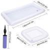 4 Pack Inflatable Ice Serving Bar Pool Party Buffet Drink Cooler Floating Ice Tray Food Drink Containers for Summer Parties with Inflatorce view 2