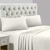 Alberta King Size Sheet Set-4 Piece Premium Sheet Set fits mattress upto 18 Inch Deep Pocket Fitted Sheets-1800 Ultra-Soft Microfiber Alberta King 96 x 96 Sheets Sets-Wrinkle Free Luxury Cream Sheets view 3