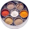 ARTISENIA Mother's Day Gifts Stainless Steel Indian Masala Box Dabba Spice Container 7 Containers and Small Spoon Orange Masala Box 9 X 9 Inch view 3
