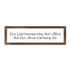 Rustic Wall Hanging Sign, Wall Art Office/Home/School/Nursery Decoration, Wood Frame Farmhouse Porch Plaque, Birthday Gifts, 6x20 Inch, Our Last Names May Not Match But Our Hearts Certainly Do view 1