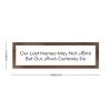 Rustic Wall Hanging Sign, Wall Art Office/Home/School/Nursery Decoration, Wood Frame Farmhouse Porch Plaque, Birthday Gifts, 6x20 Inch, Our Last Names May Not Match But Our Hearts Certainly Do view 2
