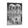 18 Famous Prints by M.C. Escher - Belvedere by Maurits Cornelis Escher Canvas Art Poster and Wall Art Picture Print Modern Family Bedroom Decor Posters 24x36inch(60x90cm) view 1