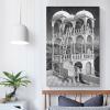 18 Famous Prints by M.C. Escher - Belvedere by Maurits Cornelis Escher Canvas Art Poster and Wall Art Picture Print Modern Family Bedroom Decor Posters 24x36inch(60x90cm) view 4