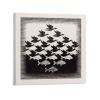 18 Famous Prints by M.C. Escher - Sky and Water I by Maurits Cornelis Escher Canvas Art Poster and Wall Art Picture Print Modern Family Bedroom Decor Posters 28x28inch(70x70cm) view 1