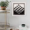 18 Famous Prints by M.C. Escher - Sky and Water I by Maurits Cornelis Escher Canvas Art Poster and Wall Art Picture Print Modern Family Bedroom Decor Posters 28x28inch(70x70cm) view 2