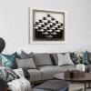 18 Famous Prints by M.C. Escher - Sky and Water I by Maurits Cornelis Escher Canvas Art Poster and Wall Art Picture Print Modern Family Bedroom Decor Posters 28x28inch(70x70cm) view 3