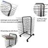 Drying Rack, Back-to-Back 26-Shelf Mobile Art Drying Rack with Wire Shelves for Works of Art, Black Powder Coated Finish, Ideal for Schools and Art Clubs view 3
