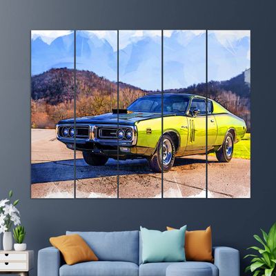 1984 Dodge Charger 426 Hemi Canvas Print, Retro Dodge Print, Dodge Painting, Dodge Wall Art, Retro Cars Canvas Art