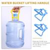 Angoily 4PCS Drinking Water Bottle Handle Bottle Carrier Lifter with Rubber Anti-Slip Holder Easy Lifting Water Bucket Handles (Blue) view 2