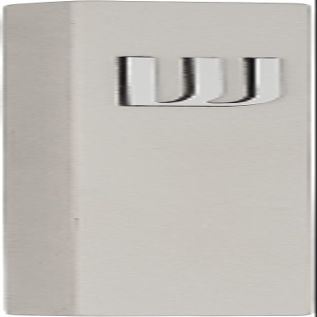 A&S Mezuzot Modern Concrete Mezuzah Case with Scroll, Easy Peel and Stick Mezuza (Grey+ Silver Shin, 5 Inches)